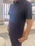 羅蒙爸爸夏季冰絲短袖t恤套裝男士中老年運(yùn)動(dòng)polo衫兩件套父親節(jié)禮物 7879藏青長(zhǎng)褲套裝 XL 碼(建議135-150斤） 曬單實(shí)拍圖