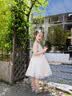 軒蝶莎公主裙女童禮服連衣裙春夏裝韓版中大童秋夏季新款3-15歲小女孩鋼琴高端蓬蓬網紗仙女背心裙子兒童 香檳色 120cm 曬單實拍圖