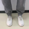 Jeep吉普男鞋夏季2025年新款小白鞋透氣潮流百搭軟底運動板鞋休閑潮鞋 白色 41 曬單實拍圖