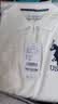 U.S. POLO ASSN.女士短袖POLO領白色連衣裙A版中裙寬松休閑長款T恤裙 純白色 M  曬單實拍圖