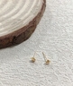 中國(guó)黃金（CHINA GOLD）閃耀星星18k金耳釘女耳飾品輕奢七夕情人節(jié)禮物送女友老婆生日 18k閃耀星星耳釘一對(duì)+證書禮盒 曬單實(shí)拍圖