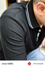 柒牌（SEVEN）長袖t恤男秋冬季簡約翻領polo衫商務男士通勤打底衫上衣 黑色 L 曬單實拍圖