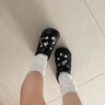 貞喜氣洞洞鞋女增高外穿防滑EVA運動軟底踩屎感黑色時尚休閑沙灘拖鞋 鉆石小熊黑色7CM 40.5 40-41碼 曬單實拍圖