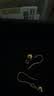 中鑫珠寶七夕禮物豆豆金球黃金耳環女足金999.9簡約光珠耳鉤首飾 4.96g 曬單實拍圖