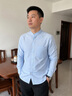 JEEP SPIRIT免燙襯衫男士長袖2026秋季商務休閑工裝襯衣男裝上衣服男 淺藍色 M 身高167左右 曬單實拍圖