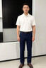 倉(cāng)石一樹(shù)精工刺繡 男POLO衫夏季修身男短袖休閑T恤翻領(lǐng)棉t打底衫潮 白色 2XL 曬單實(shí)拍圖