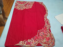 夢(mèng)潔家紡 結婚四件套60支新疆長(cháng)絨棉繡花紅色大紅結婚床單被罩被套 鴻運雙喜-結婚六件套 2m床適用丨被套248*248cm 曬單實(shí)拍圖