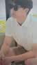 HECHTER【冰絲涼感】男士夏季短袖polo衫商務休閑高端翻領t恤禮盒 白色【冰絲棉】-熱賣色 XL 曬單實拍圖