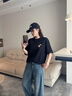 森馬（Semir）王安宇同款丨BB聯(lián)名短袖T恤男2026夏季繡花圖案打底衫白色上衣t恤 曬單實(shí)拍圖