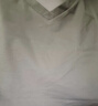 啄木鳥純棉夏季男士t恤短袖V領(lǐng)純色衣服打底衫半袖體恤黑白色潮牌上衣 短袖25340淺藍 XL 175135-150斤 曬單實拍圖