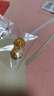 中國黃金（CHINA GOLD）牡丹花黃金耳釘女足金耳環耳墜生日七夕情人節禮物送女朋友老婆 足金耳環約1.4g【甄選禮盒】 曬單實拍圖