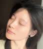 緣之固蚊香盤無耳洞耳飾黑瑪瑙耳夾女清冷風高級感耳釘天然黑色玉石耳墜 8mm黑瑪瑙耳夾 曬單實拍圖
