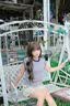 拉夏貝爾撞色圓領正肩條紋短袖t恤女減齡洋氣小飛袖針織上衣 綠色條紋 M 曬單實拍圖