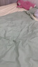 無印良品A類水洗棉雙層紗床上四件套裸睡公主風蕾絲被套床單床裙款三件套 藍結【A類雙層紗 精美花邊】 1.8m 床單款 四件套-被套200x230cm 曬單實拍圖