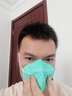 錦繡粵興頭戴式n95醫用防護口罩5層頭帶式獨立包裝可調節套頭式口罩加厚款 綠色1盒(20只獨立包裝)加厚款 曬單實(shí)拍圖