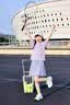 小豬班納（PEPCO）女童夏季套裝2026新款洋氣兒童網眼速干短袖女孩運動輕薄百褶褲裙 【速干涼感短袖褲裙套裝】01 160 【推薦體重80-100斤】 曬單實拍圖