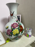 景鑫景德鎮陶瓷器粉牡丹花瓶擺件客廳插花中式家居玄關(guān)酒柜裝飾工藝品 花開(kāi)富貴賞瓶+旋轉底座 曬單實(shí)拍圖