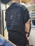 太平鳥(niǎo)男裝 滑板小狗聯(lián)名刺繡短袖T恤26夏新款重磅體恤潮純棉半袖N 黑色 第一批 L 曬單實(shí)拍圖