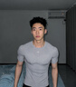 GOLOVEJOY高樂捷健身衣男緊身短袖顯肌肉運動訓練服 鈦鋅灰【男款上衣】XL 曬單實拍圖