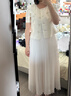 珂萊蒂爾優(yōu)雅氣質(zhì)套裝連衣裙女時(shí)尚禮服裙2026年夏季新款 本白色 M 曬單實(shí)拍圖