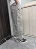 羅蒙工裝褲秋冬新款軟殼沖鋒直筒休閑褲男款多口袋戶外寬松大碼褲子裝 2012軍綠單件 XL 約140-160斤 曬單實(shí)拍圖