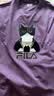 FILA 斐樂官方男子針織短袖衫2026夏新款時尚休閑寬松涼感刺繡T恤 暗夜深紫色-DP M 170/92A/M 曬單實拍圖