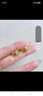 中國黃金（CHINA GOLD）足金999月牙黃金耳環(huán)送媽媽女耳釘耳飾送老婆七夕情人節(jié)禮物 足金滿天星耳環(huán)一對約2.6g 曬單實拍圖