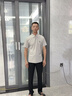 袋鼠（DAISHU）送父親夏季套裝中老年爸爸男裝冰絲短袖翻領T恤衫休閑運動兩件套 曬單實拍圖