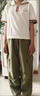 夢怡棠初中生女童夏裝大童衣服9-14歲女12-15歲少女孩夏季套裝2026年新 卡其色+S8杏色工裝褲 160 S（建議70-85斤） 曬單實拍圖
