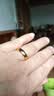 百福越南沙金光面戒指男女款結婚情侶對戒指環久不掉色黃色戒子 精品大號活口光面戒指(面寬7mm) 曬單實拍圖