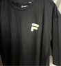 斐樂（FILA）FUSION潮牌情侶短袖T恤夏季寬松休閑印花男女裝圓領純棉上衣 深黑-BK M (170) 曬單實拍圖