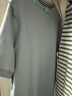 哈吉斯（HAZZYS）男裝男上衣華夫格圓領短袖T恤男ASTZE0DBI67墨綠色L 曬單實拍圖