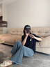森馬（Semir）王安宇同款丨BB聯(lián)名短袖T恤男2026夏季繡花圖案打底衫白色上衣t恤 曬單實(shí)拍圖