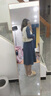 艾珠兒 長袖連衣裙春秋季新款女裝韓版中長款小個子假兩件套套裝裙子女 藍(lán)色 M 曬單實(shí)拍圖