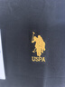 U.S. POLO ASSN.t恤男士短袖夏季休閑透氣寬松半袖男高端抗皺打底衫上衣男裝 黑色 曬單實拍圖
