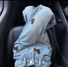 真維斯（Jeanswest）淺藍色小狗繡花闊腿牛仔褲女2026年夏季新款小眾設計感百搭拖地褲 淺藍色-長褲 M 曬單實拍圖