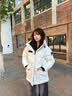 波司登反季羽絨服女士加厚90絨鵝絨連帽商場同款時尚百搭休閑外套 曬單實拍圖