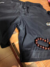 羅蒙（ROMON）短褲男2026年夏季透氣冰絲薄款時尚刺繡百搭速干男士休閑五分褲潮 K561黑色 M 【建議體重95—115斤】 曬單實拍圖