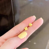 中國(guó)黃金（CHINA GOLD）四葉草18k金耳釘2026新款彩金耳釘生日七夕情人節(jié)禮物送女友老婆 【今/次日達(dá)】18K金綻放四葉草耳釘 曬單實(shí)拍圖