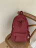 CALWAN KEODH雙肩包女2024新款時(shí)尚書(shū)包初中生大學(xué)生大容量電腦旅行背包高顏值 【酒紅色】實(shí)用高端品牌簡(jiǎn)約休閑通勤旅游小眾百搭 曬單實(shí)拍圖