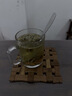 把手茶杯家用鋼化玻璃杯防摔帶手柄杯子耐高溫2026新款待客水杯 帶蓋400ml泡茶杯1只 曬單實拍圖