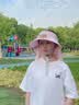 偶森兒童太陽能風扇帽子夏季3-6-12歲防曬帽遮太陽帽帶風扇帽子女孩童 曬單實拍圖