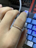 芊芽韓版磨砂情侶戒指男女對戒食指環(huán)小指尾戒 美號9號寬版6mm 曬單實(shí)拍圖