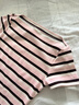 H&M2026夏季新款女裝一字領(lǐng)棉質(zhì)上衣1354106 淺粉色/條紋 S 160/88 曬單實(shí)拍圖