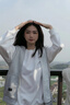 浪莎女士春秋新款韓版無袖連帽衛衣外穿馬夾背心馬甲外套 灰色 (少量現貨) M (建議100斤以內) 曬單實拍圖