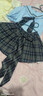 蝶嬌諾（DIEJIAONUO）連衣裙子夏季2026年新款女裝韓版純欲風JK制服學院風甜辣妹顯瘦 藍色上衣+蝴蝶結+格子短裙 M 曬單實拍圖