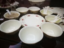 美瓷工坊英倫玫瑰歐式陶瓷餐具碗碟套裝金邊碗盤(pán)家用瓷器結婚喬遷商務(wù)送禮 【禮盒】28頭餐具套裝 曬單實(shí)拍圖