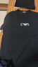 ARMANI/阿瑪尼 EA 鷹標修身內搭男士短袖圓領T恤 111267 CC715 黑色7320 XL 曬單實拍圖