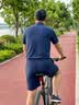 羅蒙爸爸夏季套裝中老年t恤男士冰絲涼感polo商務(wù)運(yùn)動(dòng)套裝父親節(jié)禮物 7879灰綠長(zhǎng)褲套裝 XL /115(建議135-150斤) 曬單實(shí)拍圖