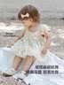 babylove女寶寶連衣裙夏季網紗蓬蓬裙嬰兒裙子甜美可愛飛袖外出公主裙 曬單實拍圖